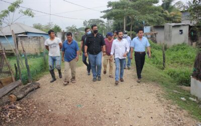 Supervisa Eric Garrido obras de mejoramiento en el municipio de Jonuta