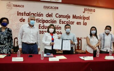 Instalan Consejo Municipal de Participación Escolar en la Educación 2022-2024 de Jonuta